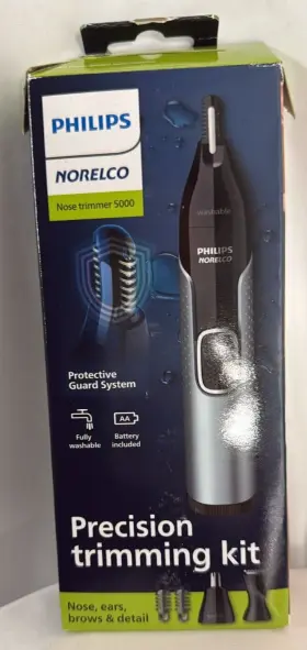 Nt5600 Philips Norelco 1331 Trimmer 5000 For Nose Ears Eyebrows Nt5600/62 Trimming Kit New-o