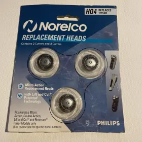 1915xr Philips Norelco Hq4 Micro Action Replacement Heads Set