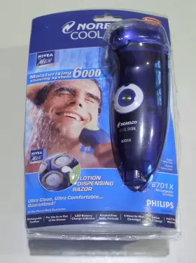 6701x Philips Norelco New Cool Skin Rechargeable Cordless Shaver - No Charger
