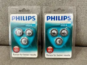 Philips Norelco 710103318484 Hq 6 Replacement Shaving Heads - Made In Holland New Pack Of 2