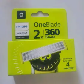 7309.1 Philips Norelco Oneblade 360 Replacement Blade 2-pack Silver