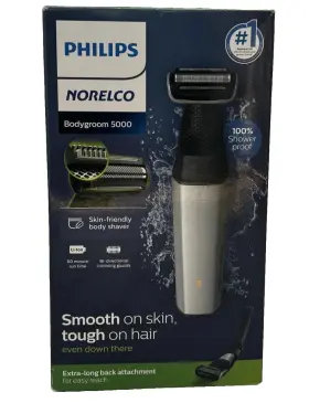 Philips Norelco 885502540540 - Bodygroom Series 5000 For Manscaping Silver / Bg5025/40