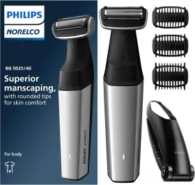Philips Norelco Bg5025/42 Bodygroom Series 5000 Body And Groin Trimmer Shaver