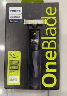 Qi1864 Philips Norelco Oneblade Hybrid Trimmer And Shaver With 2 Combs New Sealed