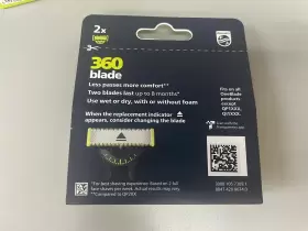 Qp420 Philips Norelco Qp420/80 Oneblade 2 Cartridges 360 Blade Fits All Products New #2