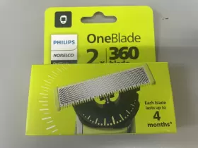 Qp420 Philips Norelco Qp420/80 Oneblade 2 Cartridges 360 Blade Fits All Products New