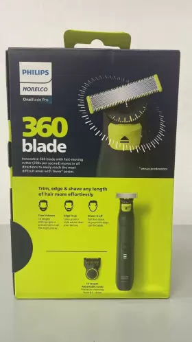 Qp653170 Philips Norelco Oneblade 360 Pro Rechargeable Mens Electric Shave Trim And Edge #2