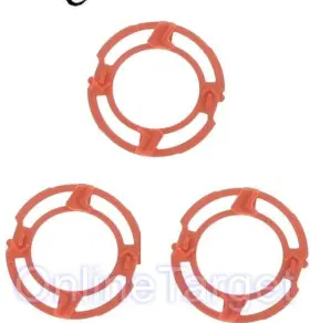 S9000 Philips Norelco Rq12 Rq12/62 Shaver Head Blade 3x Orange Ring Frame For