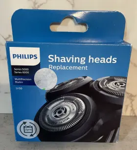 Sh50 Philips Sh50/50 Genuine Norelco Replacement Shaving Heads Series 5000-6000 New