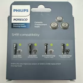 Sp9000 Philips Sh91/52 Norelco 3 Pack Replacement Shaving Heads Series 9000 And #2