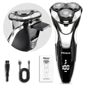 Rm8112 Phisco Mens Electric Shaver Pro - Stainless Steel Blades 90 3d Floating Hea