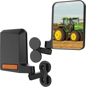 Pic-tr-n2 Piclafe Tractor Mirrors Strong Magnetic With Recessed Reflectors Black