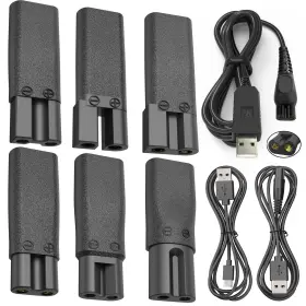Pinkind 445006559597 Upgraded 9pcs Replacement Shaver Charger Compatible With A Various Types Of Elec