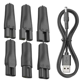Pk507f Pinkind 7 Pcs 5v Power Cord Usb Adapter Set For Hair Clippers Trimmers Shavers L