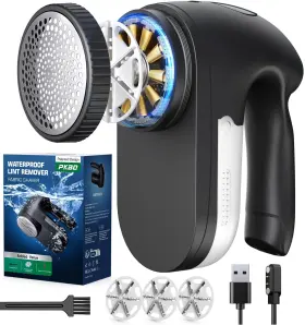 Ip-68 Pkbd 977890878566 Waterproof Washable Electric Fabric Shaver And Lint Remover Rechargeab