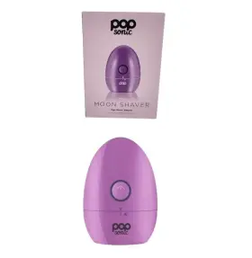 Pop Sonic 819573024296 Moon Shaver Lavender Electric Face And Body 3 Rotary Heads Usb