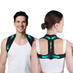 Bbj001 Posturace Posture Corrector For Women And Men - Adjustable Upper Back Brace Straightener