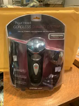 Powerblade 846816018439 4 Head Cordless Shaving System N.o.s