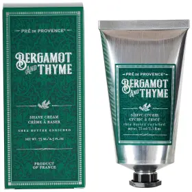 29504sc Pre De Provence Bergamot And Thyme Mens Fragrance Collection Shave Cream 75