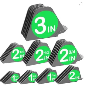Primbarber-02 Primbarber 791107319071 Professional Hair Clipper Combs Guides Guards 8 Piece Set Open Box