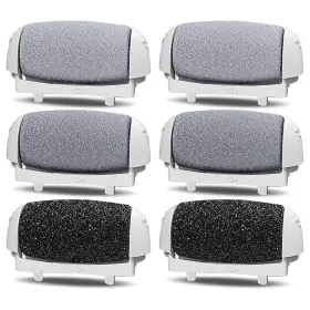 Pritech 707884155552 Callus Removers 6 Pack Replacement Rollers Heads For Electric Feet Fi