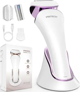 Ld-8001-purple Pritech Electric Shaver For Women - Cordless Ladies Lady Razor Purple