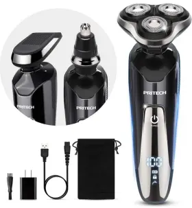 Rsm-1505 Pritech Rechargeable Mens Grooming Set Led Display Used