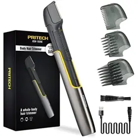 Rsm-1928c Pritech Body Hair Trimmer For Men Whole Beard Neck Groin Rechargeable