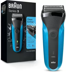 310s Procter & Gamble Braun Series 3 Electric Foil Shaver For Men - Rechargeable Wet And Dry Blue #2