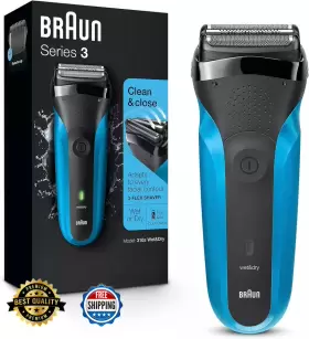 310s Procter & Gamble Braun Series 3 Electric Foil Shaver For Men - Rechargeable Wet And Dry Blue
