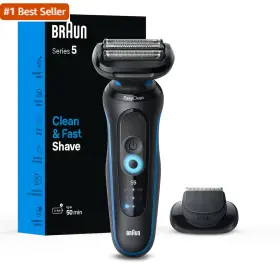 52-b1200s Procter & Gamble Braun Electric Shaver For Men Series 5 5118s Waterproof Wet And Dry Shave Turb