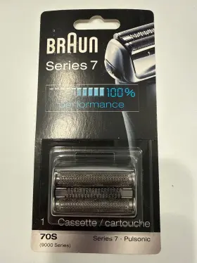 Procter & Gamble 711181407334 Original Braun Series 7 70s Electric Shaver Head Replacement Cassette Silver