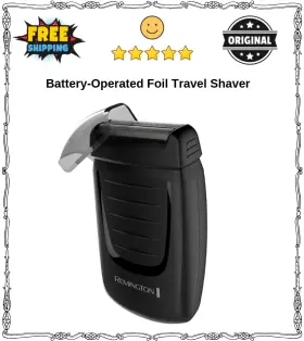 Products 445006040019 Battery-operated Foil Travel Shaver Mens Electric Razor Black Compact