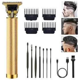 Hairt8-gold Pxlisie Professional Cordless Hair Trimmer Clippers Cutting Beard Barber Shaving Machine