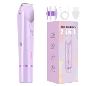 Xjq-st03-pp Pyate Bikini Trimmer For Women Dermave Shaver Dual Head P Fast Ship