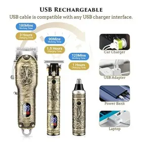 Qhou2029 Qhou 770523748054 Hair Clippers For Men Professional Cordless Clippers/electric #3