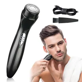 17151370531878 Qkds Mini Electric Shaver Cordless Pocket Size Beard Trimmer Portable Usb Rechar
