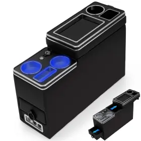 Jhhcp00890 Qkvcx Center Console Between Seat Organizer For Minivans Suvs With Dual Usb Charg Inch