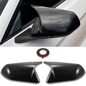 Qcr02317-8 Qlhshop Side Mirror Cover Caps Carbon 7.1 X 11.05 4.72 Inches Fiber Finish