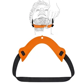 Quality Time 1x-uw45-rvuh Beard Neckline Guide Lite Hands-free Flexible Adjustable Template