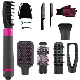 Hdb-1 Rabbit Rustler 5 In 1 Styling Hot Air Brush With Negative Ion - Detachable And Interchangeab