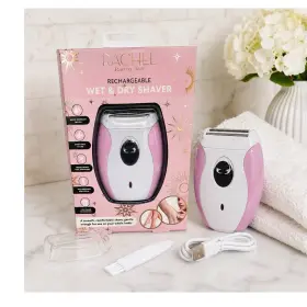Rr2184 Rachel Roy Rechargeable Wet/dry Waterproof Body Shaver Pink White For Women