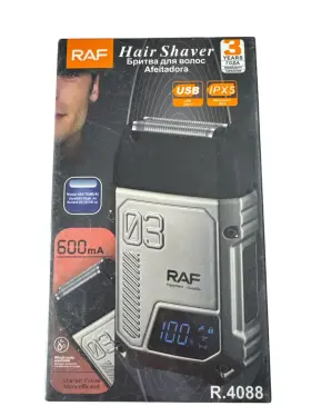 R.4088 Raf 4088 Electric Shaver Usb-c Waterproof Ipx5 Led Display Beard Trimmer Nib R.4088 Raf 4088 Electric Shaver Usb-c Waterproof Ipx5 Led Display Beard Trimmer Nib