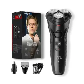 Rategist 684646930015 Cordless Electric Razor For Men 3-in-1 Shaver Beard/nose/sideburns - Ipx