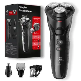 Rategist 684646934945 Cordless Electric Razor For Men 3-in-1 Shaver Beard/nose/sidebur