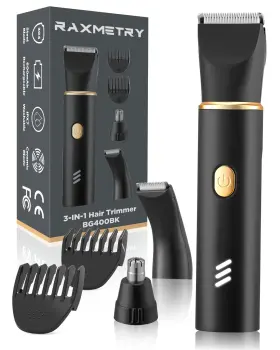 Bg400bk Raxmetry Manscape Body Hair Trimmer For Men-3 In 1 Electric Razor Groin Groomeripx7 Wa