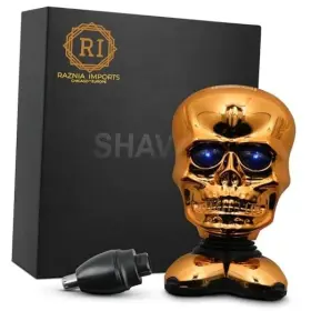 Gs-3bl Raznia Imports Imports-rechargeable Head Shavers For Bald Men En Skull 4 Gold