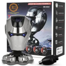 Wk-5810 Raznia Imports Imports-rechargeable Head Shavers For Bald Men Chrome 7 Floating He