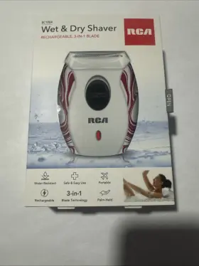 Rc1004 Rca Shaver Rechargeable Wet/dry Electric Razor Water Resistant