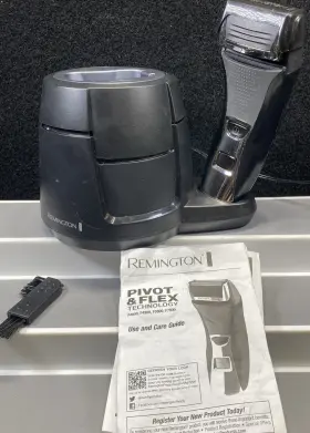 F8cs Remington 074590532623 Power Series Electric Shaver Tested& Charger& Stand. Pivot Flex